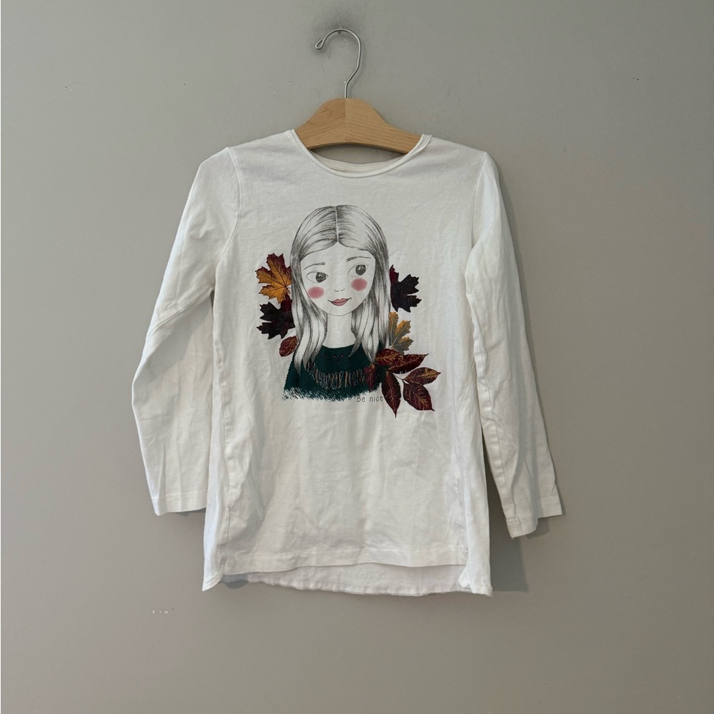 $13 ADD ON Zara Girls’ Long-Sleeve Tee Graphic Janie and Jack baby gap shirt top